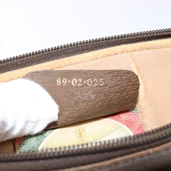 GUCCI GG Supreme Web Sherry Line Clutch Bag PVC Beige Gold 89 02 026 Auth 133968 - Picture 12 of 16